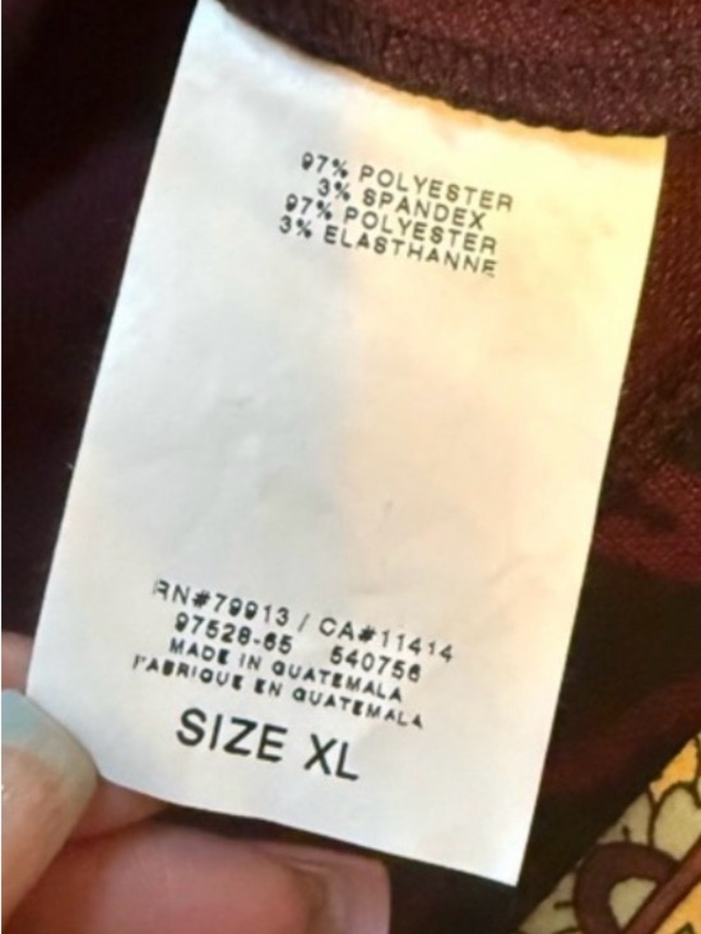 Jessica Simpson Maternity Dress XL Burgundy Floral Long Sleeve Fall Holiday - Picture 10 of 10
